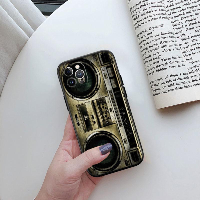 Vintage Boombox Tape Phone Case for Samsung Galaxy A52S A53 A55 A56 A70 A71 A72 A73 F06 F16 F56 S10e S10 S10+ Plus