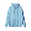 Unisex Thin Hooded Pullovers: Solid Color Sweatshirts, Sportswear, Group Apparel, Customizable with Logo for Spring and Autumn.