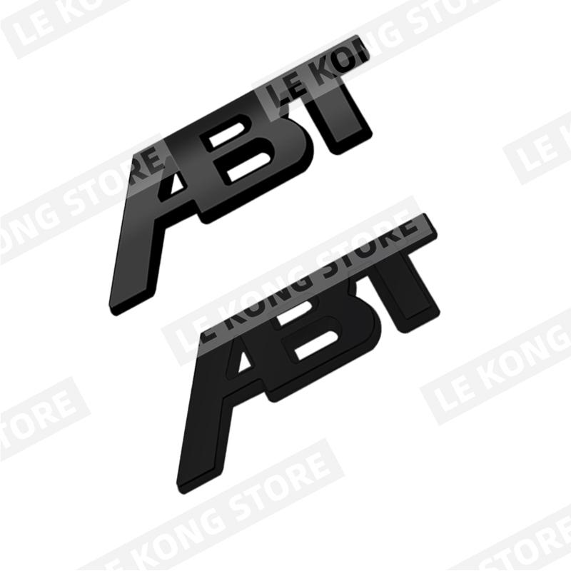 ABT Badge Emblem Front Hood Grille Sticker Decal Accessories For SEAT Hyundai Honda Skoda Fiat Abarth Q3 Q5 Metal Car Styling AL7