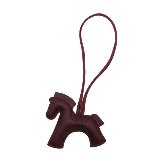 Car Ornament Faux Leather Horse Charm Small Dainty Keychain Car Interiors Purse Backpack Accessories