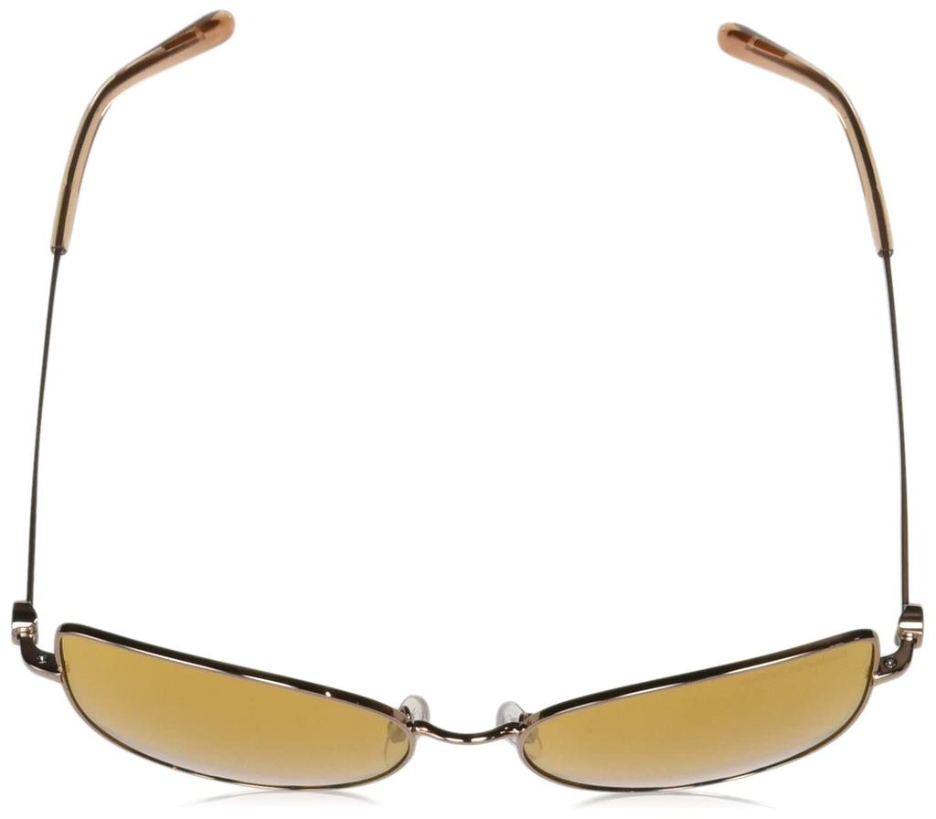 Emporio Armani EA2115 Rose Gold Mirror Size 56 Women's Sunglasses, Gold/Orange Lens,