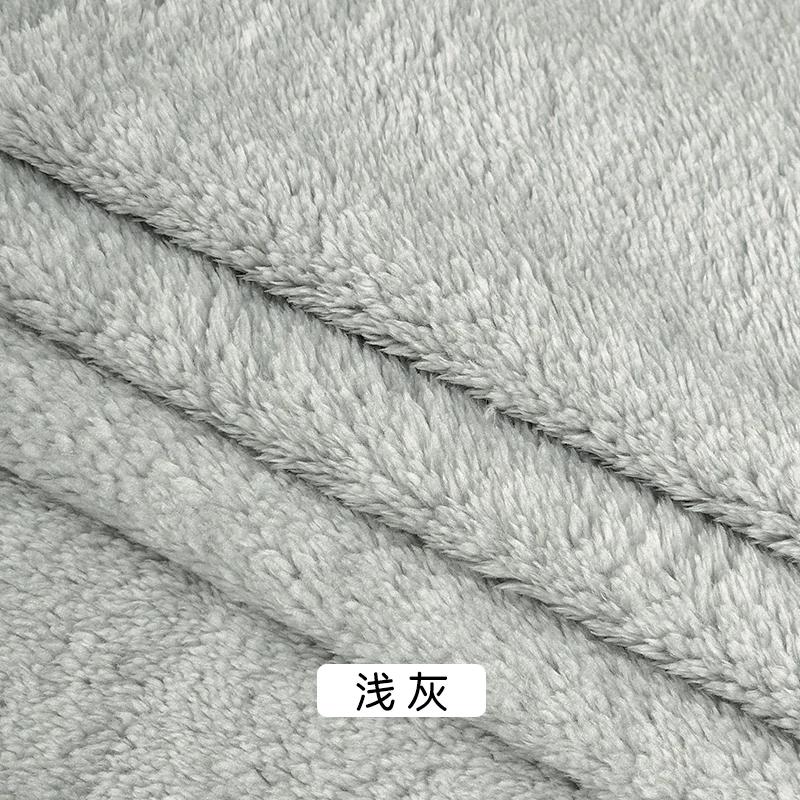 0.5/1 Yard Thickened Double Sided Flannel Fabric For Plush Toys, Outerwear Lining Hoodies Pet Nest Scarves Handmade DIY Fabrics