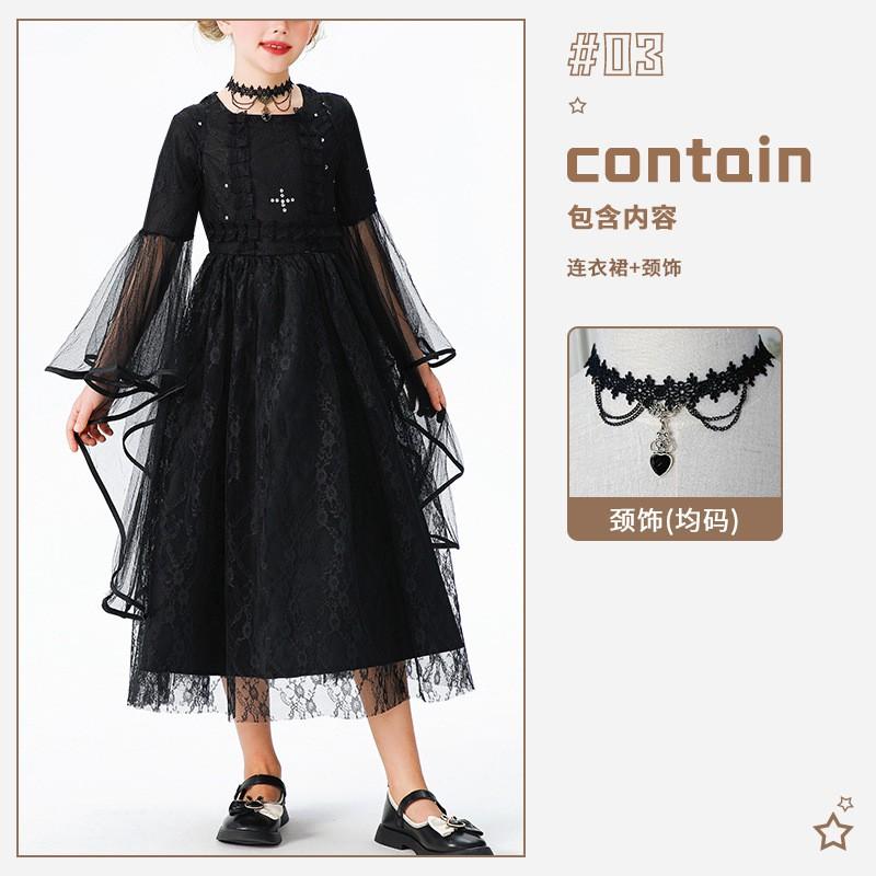 Kinder Halloween Kostüm Mädchen Engel Teufel Kleid Hexe Vampir Fee Party Outfit 3-8J