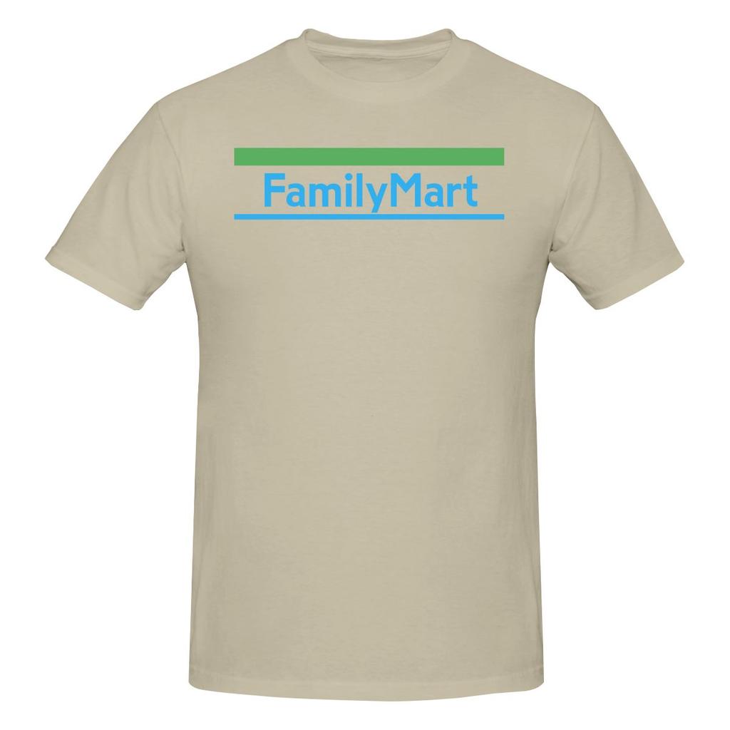 Family Mart Logo Japan Konbini Couple Style Tshirt Hong Kong Retro Threediunisexsional Printing Cotton Tee