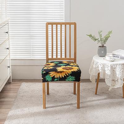 Housse de Chaise Imprimée Stretch Amazon Housse de Coussin de Siège Ouvert Lavable Housse de Chaise de Salle à Manger Housse de Siège de Chaise Ménagère