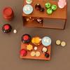 1 Set 1/6 1/12 Puppenhaus Miniatur Essen Und Spiel Simulation Niedriger Tisch Quadratischer Tisch Weinkrug Weinschale Sake Modell