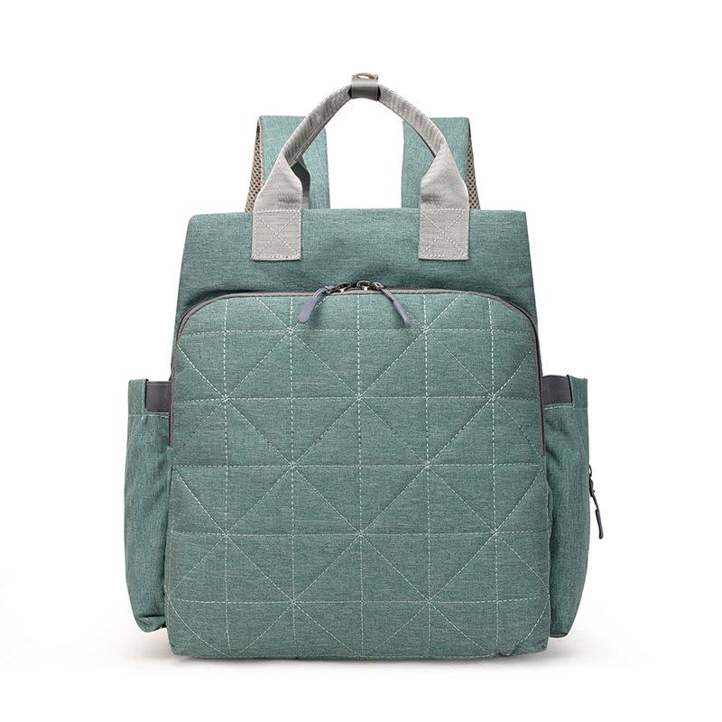 Doppelschulter-Großraum-Einfarbig-Multifunktionale Mama-Tasche mit isolierter Aufbewahrung für Milchflaschen.