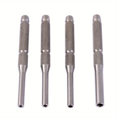 4pcs Punch Roller Tools Pin Tool Starter Punch Leather Drilling Kits Tools Pin Punching Set Punch 4-piece Pin Punching Round Punch Set