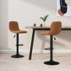 Day and Night - Day and Night Kitchen Stools 2 Units Brown Velvet