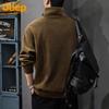 JEEP Men's Corduroy Full-Zip Stand Collar Sweatshirt
