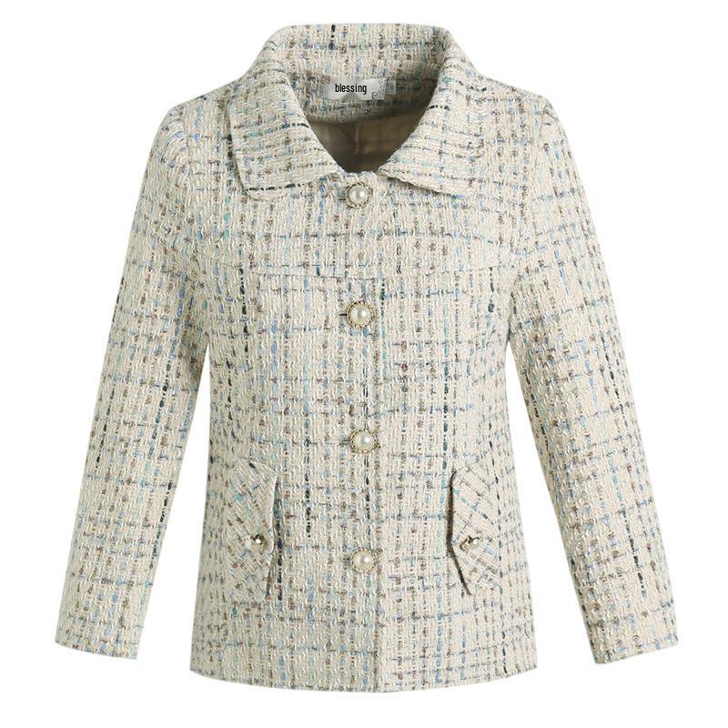 Jaqueta Curta da Moda 2024 da Mamãe: Estilo Primavera & Outono para Mulheres de Meia-idade & Idosas