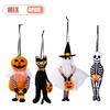 1-10PCS Halloween Hanging Decor Set Pumpkin Ghost Black Cat Skeleton Design for Home Wall Indoor Party Holiday Festival Decor