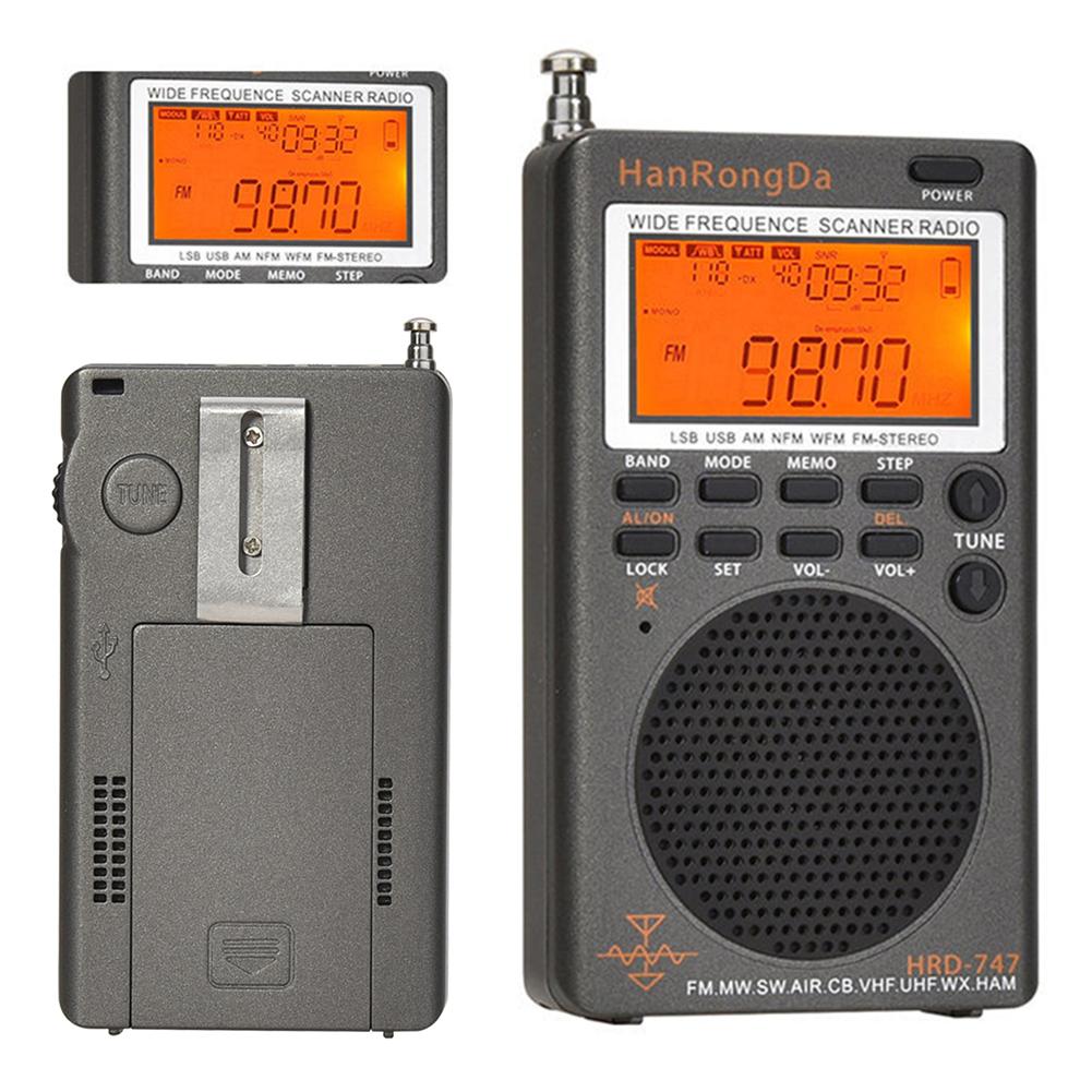 Digital Radio AM FM All Waves Full Band CB AIR Band Ham Radio FM/MW/SW/SSB/LSB/AIR/CB/VHF(UHF)/UBD/WX/HAM