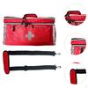Empty First Aid Bag Emergency Set Organizer Detachable Strap Zipper Close Supplies Pouch