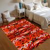 Zerbino Geometrico Boho Stile Tribale Persiano Retrò Tappeto Antiscivolo Lavabile Perfetto per Ingresso Camera da Letto Sala Giochi Portico Anteriore