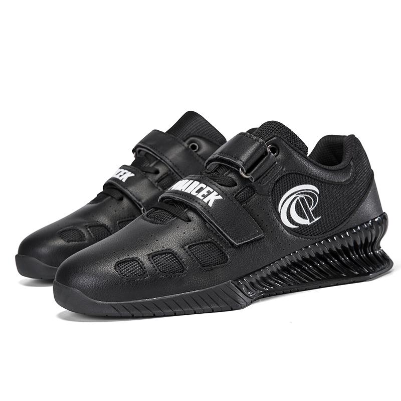 Men's Elastic Weightlifting Shoes Gym Squat Shoes Anti-slip Gym Strength Training Sneakers Breathable Fitness Sports Shoes