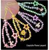 Acrylic Beads: Inner Color & Transparent Beads for DIY Hair Ties and Bracelets