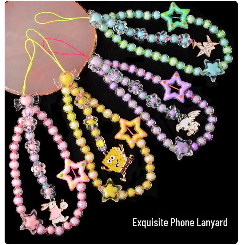 Acrylic Beads: Inner Color & Transparent Beads for DIY Hair Ties and Bracelets