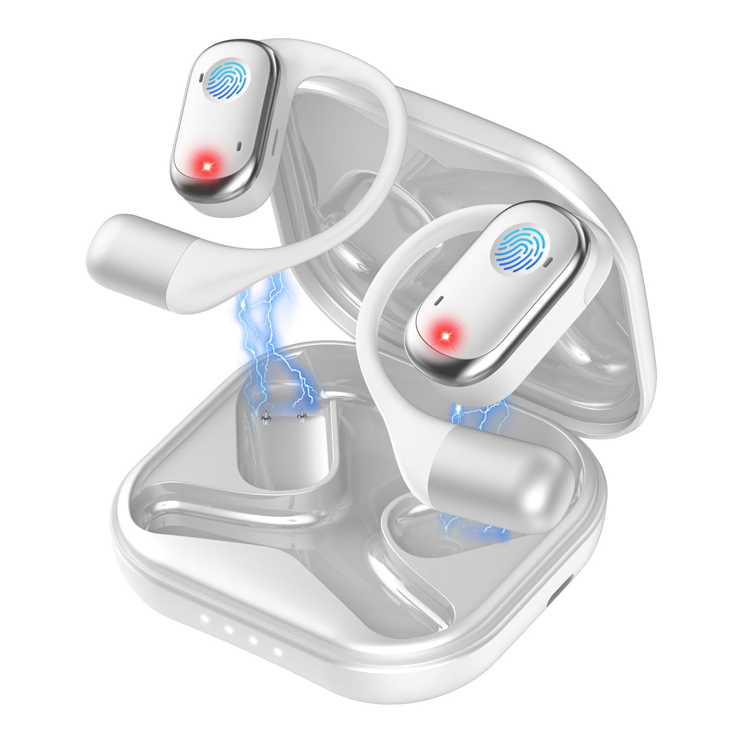 

Bluetooth Wireless Earbuds, Open-Ear [2025 Industry-Leading Standard] Bluetooth 5.3, Instant Connection, 60 Hours of Playtime, Sound Leakage