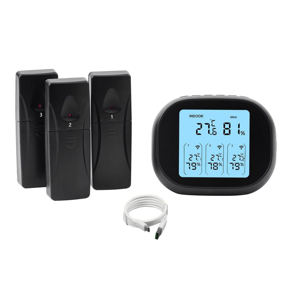 Wireless Indoor/Outdoor Thermometer – Dual Sensor, Electronic, for Home and Refrigerator