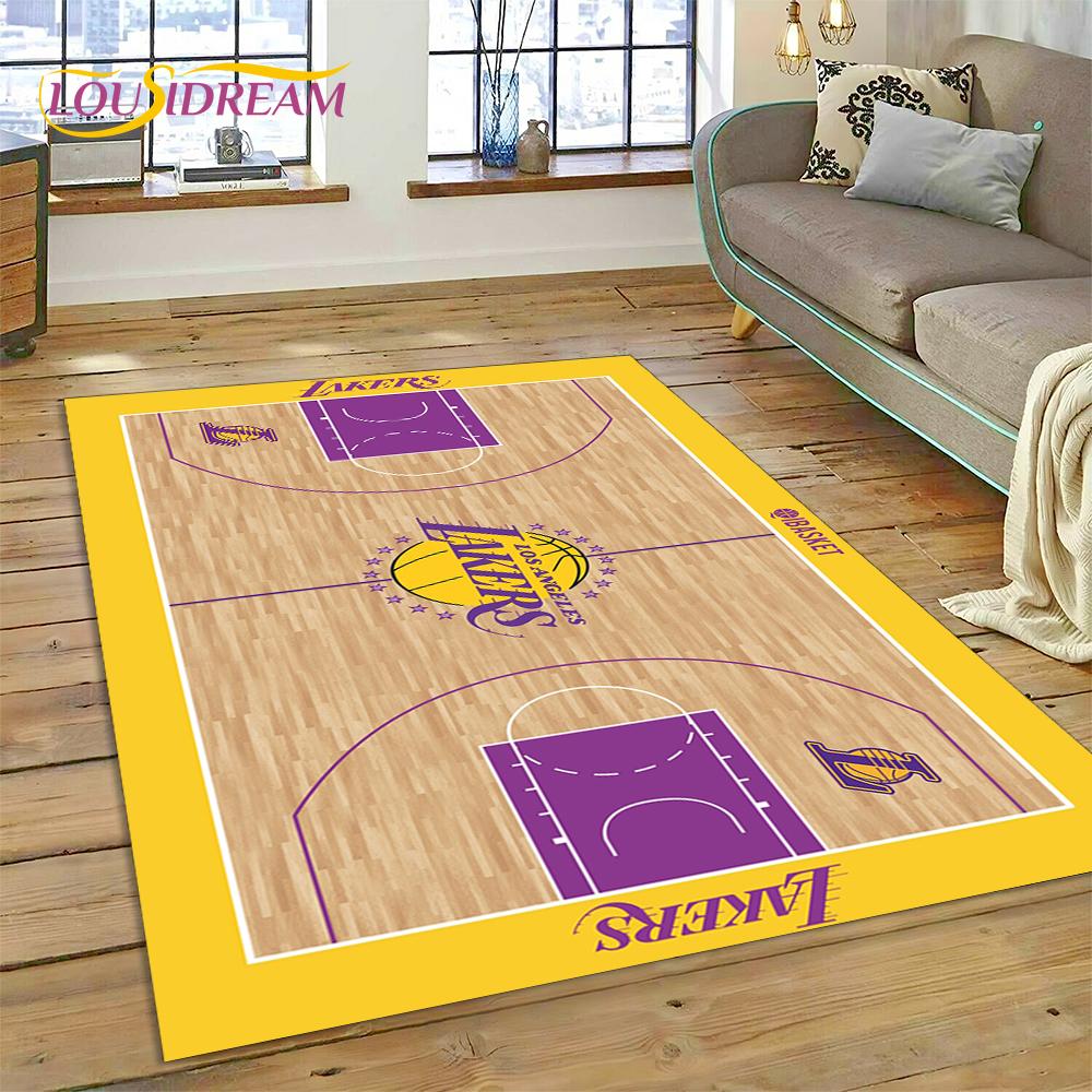 3D America Basketball Court Team Customized Rug Carpet for Living Room Bedroom Decor,Non-slip Decoration for Sofa Doormat Gift