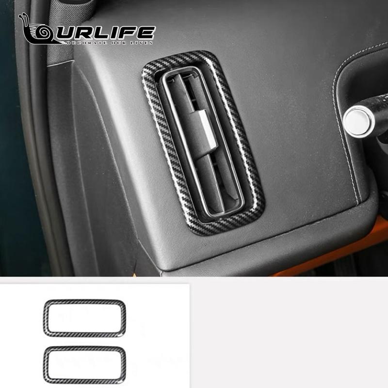 Für LI L9 2022 2023 Auto Carbonfaser Farbe Innendekor Abdeckung Fensterheberschalter Schalthebelpanel