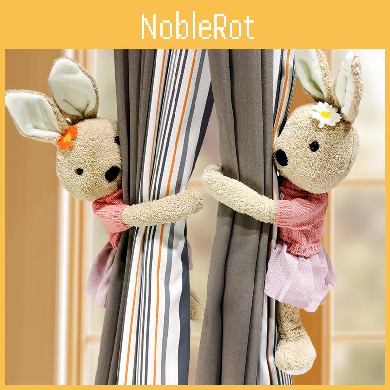 Daisy Bunny Curtain Tiebacks With Magnetic Clasp For Home Window Decor Tool