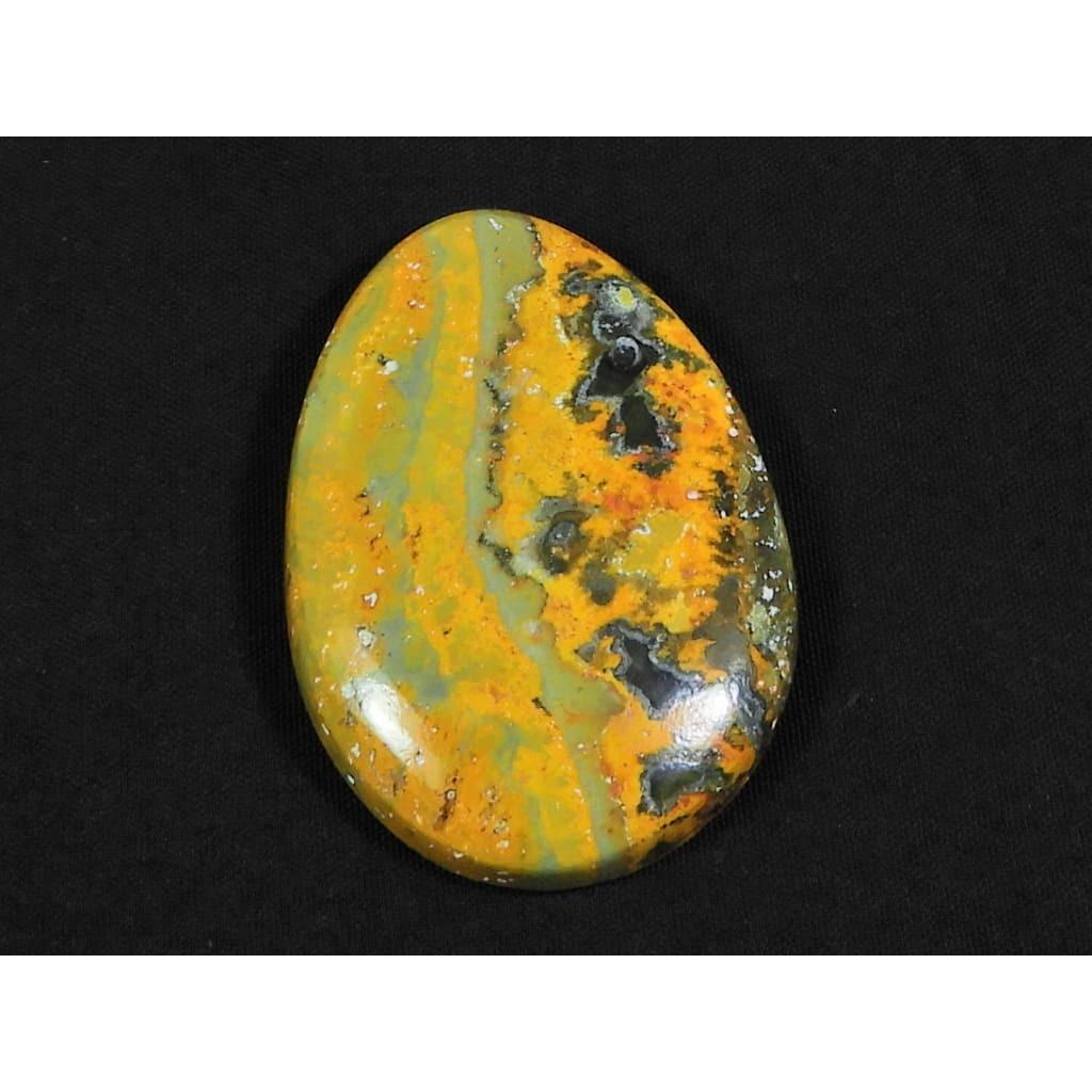 27X39X06MM Natural Bumble Bee Jasper Fancy Cabochon Loose Gemstone 58Cts. D-104