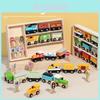 Fun Wooden Magnetic Small Train Signpost Building Block Children Puzzle Set For Preschool Play And Motor Skills