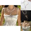 Baroque Cross Necklace With Pearl For Vintage Jewelry Enthusiasts
