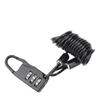 Mountain Bike Helmet Portable Motorcycle Bicycle Steel Wire Three Digit Password Lock