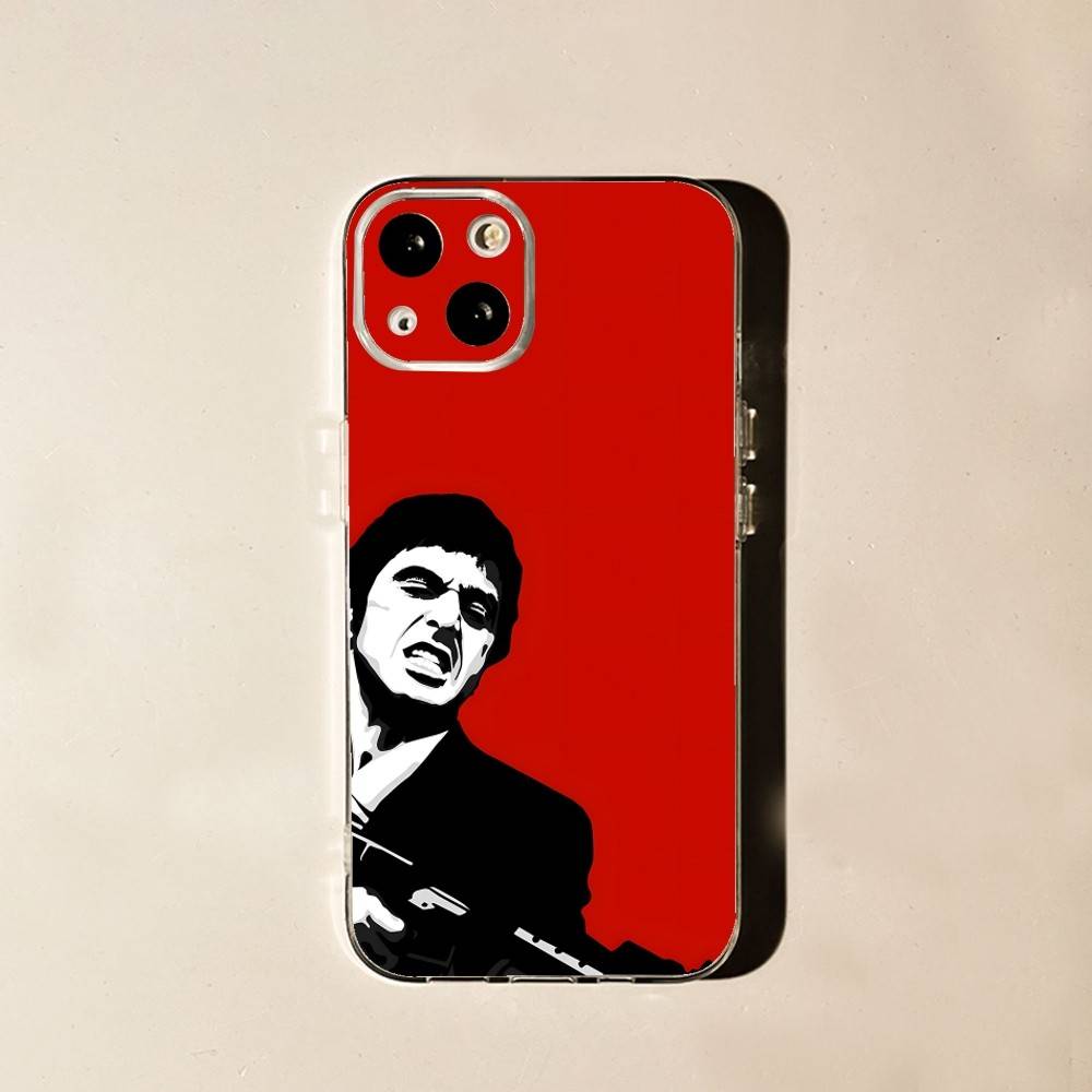 S-Scarface The World Is Yours Für iPhone 17,16,15,14,13,12,11 Pro,Max,Plus,X,XS,XR,SE4,E Mini Transparent Weich Anti-Rutsch Griff