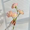 Künstliche Nelken, Weiche Realistische Falsche Blüten, Florales Arrangement im Pastorals Stil, für Zuhause Hochzeit Party