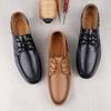 Fashion Handmade Classic Men's Casual Shoes Genuine Leather Business Office Driving Shoes Non-slip Wear-resistant Light Walking Sneakers