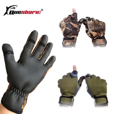 CAMO NEOPRENE FISHING GLOVES NEW WINTER FISHING