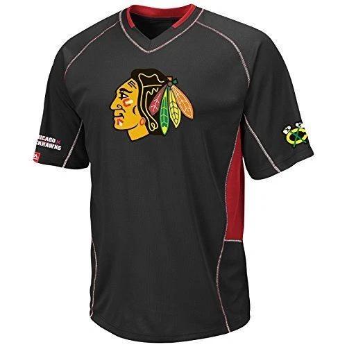 Синтетическая футболка-майка Chicago Blackhawks с V-образным вырезом (Маленький) S