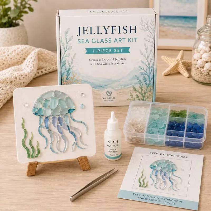 Kit Vita Marina e Natale con Creature Marine Acriliche Artigianali per Arredamento Casa e Regalo