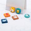 Cartoon Animal Door Stopper for Wall Self Adhesive Door Knob Stopper Wall Protector Quiet Shock Absorbent Round Square Door Handle Bumper Guard