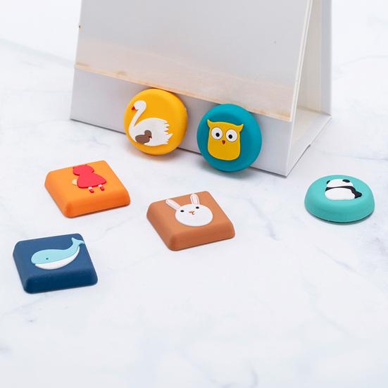 Cartoon Animal Door Stopper for Wall Self Adhesive Door Knob Stopper Wall Protector Quiet Shock Absorbent Round Square Door Handle Bumper Guard