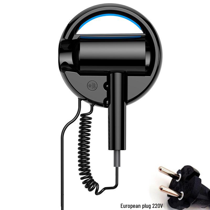 

Синий свет Настенный фен для ванной комнаты - Установка без сверления