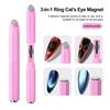 1/2 szt. Magnes do paznokci 'Kocie Oko' 3 w 1 Dwustronny Długopis Magnetyczny do Lakieru Paznokci Domowe Studio Kosmetyczne Kobiety Magnes do Żelu 'Kocie Oko' Narzędzie do Zdobienia Paznokci