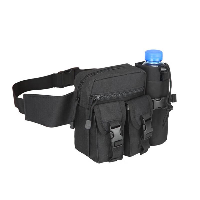 Тактический поясной подсумок для улицы с держателем для бутылки с водой