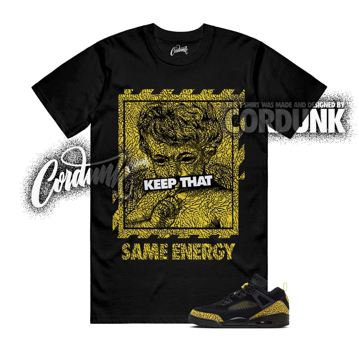 Spizike Low Thunder Speed Yellow Black Lightning Tour New Love T Shirt ENERGY 100