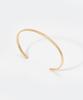 Maison Margiela Bangle SM1UY0064 SV0158 Logo Yellow Gold Plating Burattato Brand 4 Women's Size [Used]