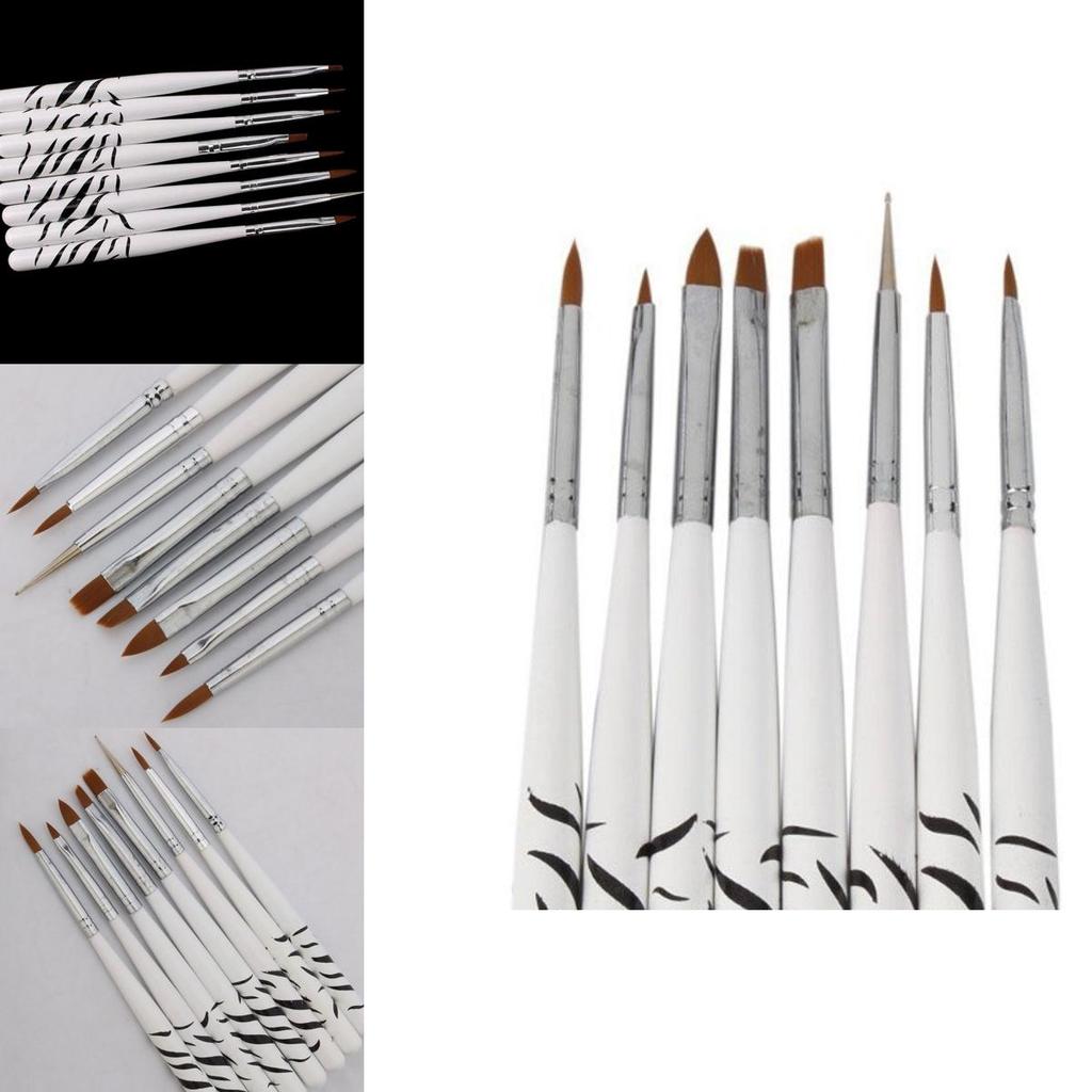 Elegant 8pcs Nail Art Design Set With Premium Quality Brush Pen Tools For Beautiful Detailing