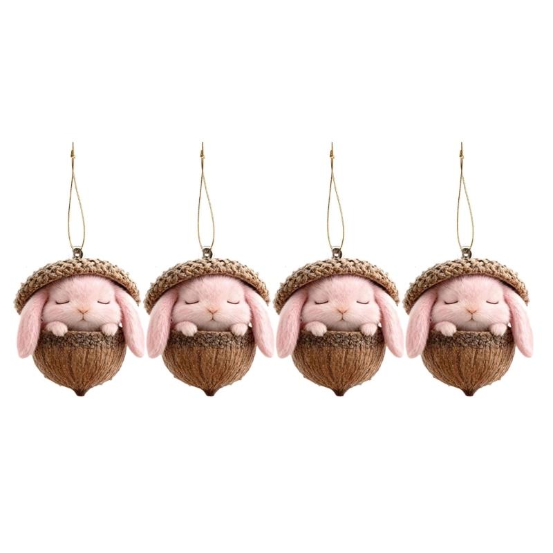 Acrylic Animal Ornaments Glossy Finish and Lightweighted for Christmas Tree Decors Festival Atmosphere Family Gatherings