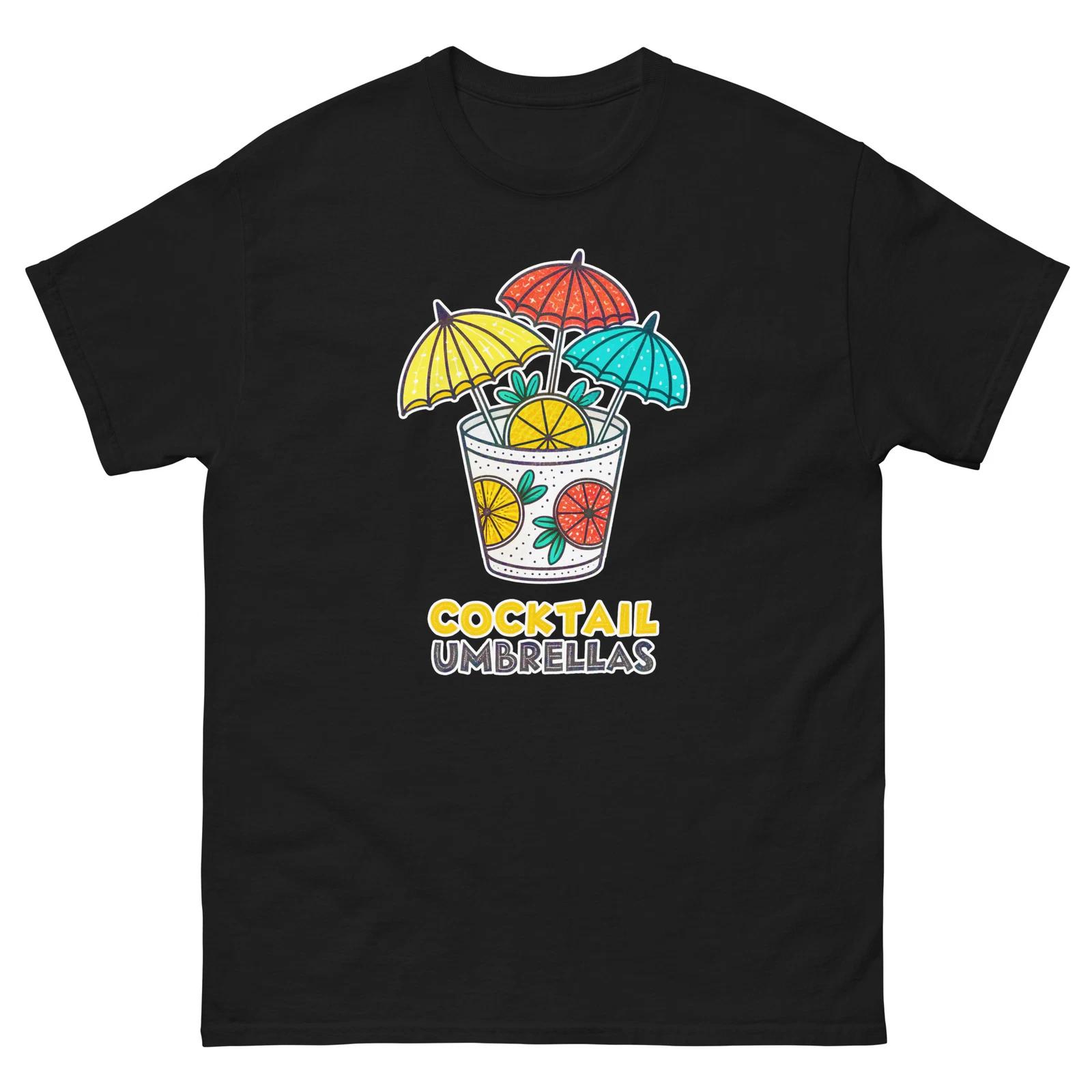 

Cocktail Umbrellas Party Supplies Items Birthday Event T-Shirt S