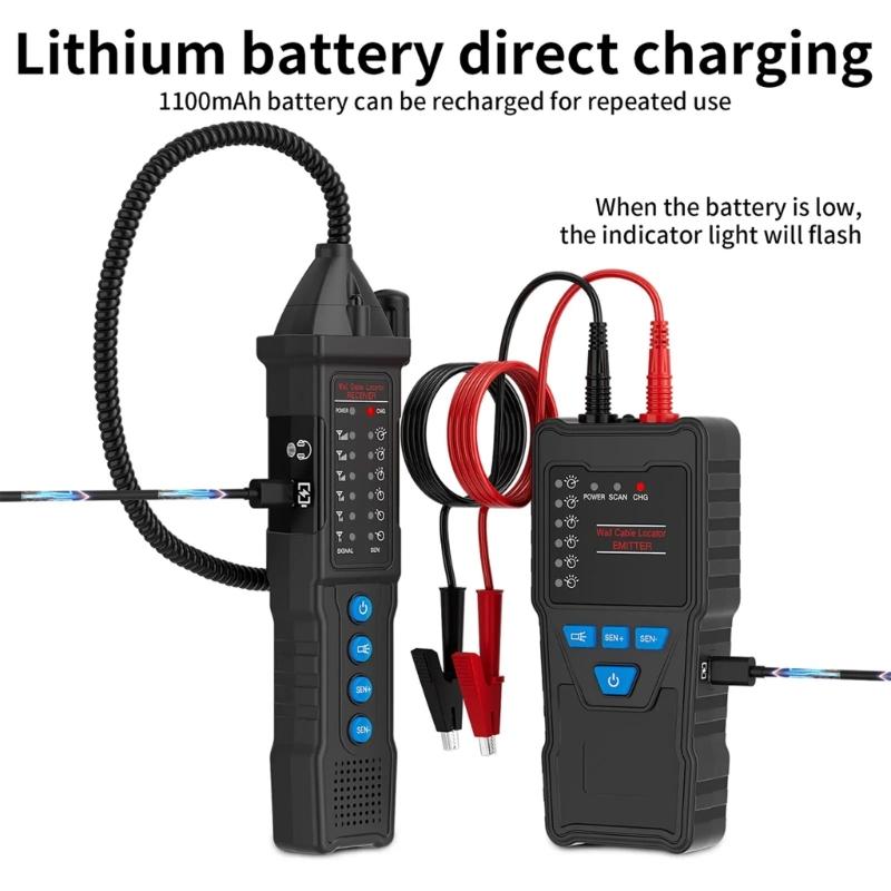 Multifunction Advanced Cable Detector Line Finder With 3.7V Batteries For Finding Concealed Wire In Wall And Underground