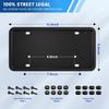 License Plate Frames Holder, 2 Pack Car License Plate Covers, 2 Pack Black