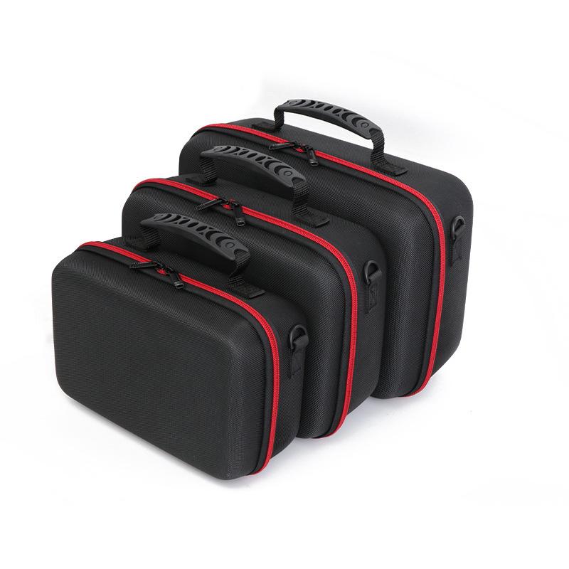 Anti-shock Compact Travel Bag with Shoulder Strap Handle and Pocket Protective Storage Nylon Case for Insta 360 X4 Accessories